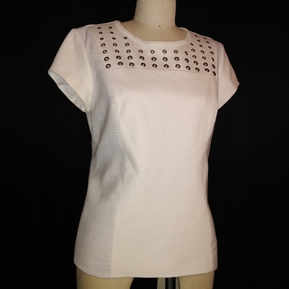 Cut out detail dressy top